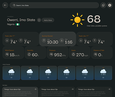 Weather App UI beginner design desktop ui ui weather