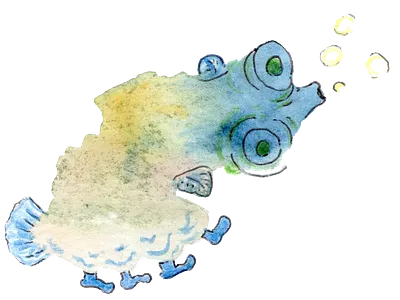 Illustration in stain illustration