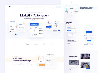 Wild Audience Home Page agency agency branding agency landing page agency website case casestudy design landing landing page landing page design ui ui design web design website website design