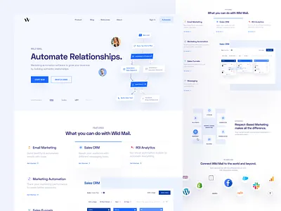 Wild Audience - Wild Mail Page agency agency branding agency landing page agency website case casestudy design landing landing design landing page landing page design ui ui design website