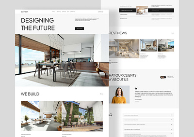 Interior Landing Page design best landing page best ui interior landing page interior website ui interior websittr landing page modern interior design modern website web ui webflow design website ui