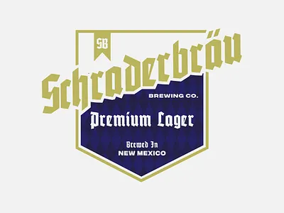 Schraderbräu Brewing Co. Logo beer branding breakingbad design designfeed fictional graphic design illustration logo typography