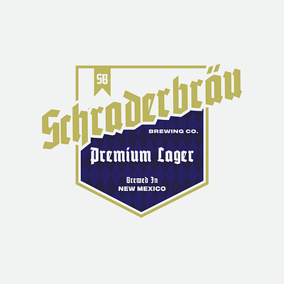 Schraderbräu Brewing Co. Logo beer branding breakingbad design designfeed fictional graphic design illustration logo typography