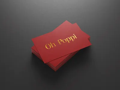 Oh Poppi - Print Production branding design agency logo logo presentation luxury brand minimalist logo mockup design print print design print production printing ux visual identity
