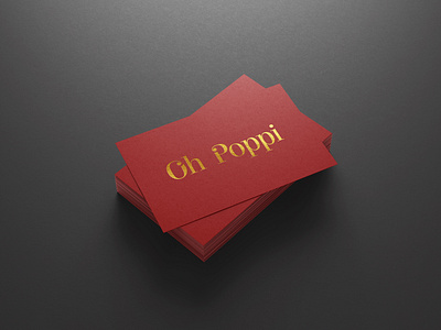 Oh Poppi - Print Production branding design agency logo logo presentation luxury brand minimalist logo mockup design print print design print production printing ux visual identity