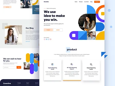 Digital Agency Landing Page 2020 trend design digital agency digital marketing digital marketing agency digital marketing company digital marketing services digital marketing web digital marketing website digital web digital website homepage landing page typography ui ux vector website website design