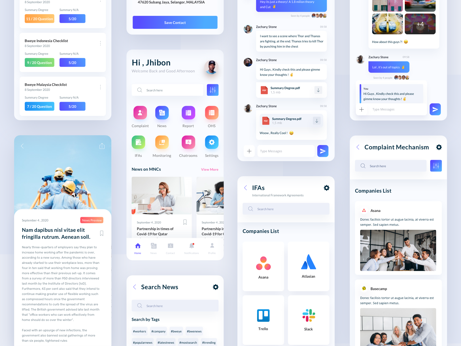 Example of Mobile App Design (Up To 10 Screens)