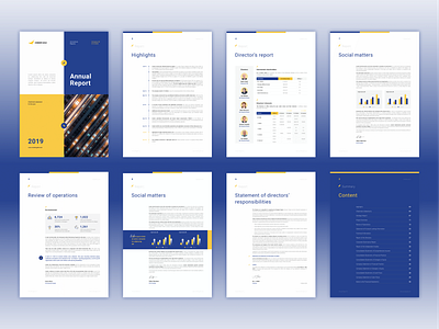 Layouts for Financial Report a4 size annual report annual report design business presentation clean design corporate design data visualization finance financials infographics report design simple