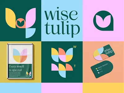 wise tulip brand identity branding floral floral logo flower flower logo garden geomteric owl owl logo paclaging pattern poster tulip tulip logo wise