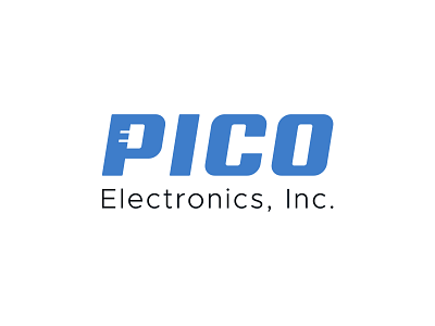 Logo Refinement for Pico Electronics blue bowl branding charge clean concepts counter electrical electronics exploration identity lightning bolt logo modern negative space p pico sans serif simple sophisticated