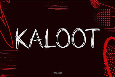 KALOOT book covers branding display font font game gaming handwriting horror movie music poster thriller youtube