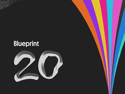 Blueprint 2020 Brand Identity & Elements 2020 80s brand digital event event event design graphic design logo graphicdesign identity paperback poster rainbows raster science fiction scifi space vhs visual design void