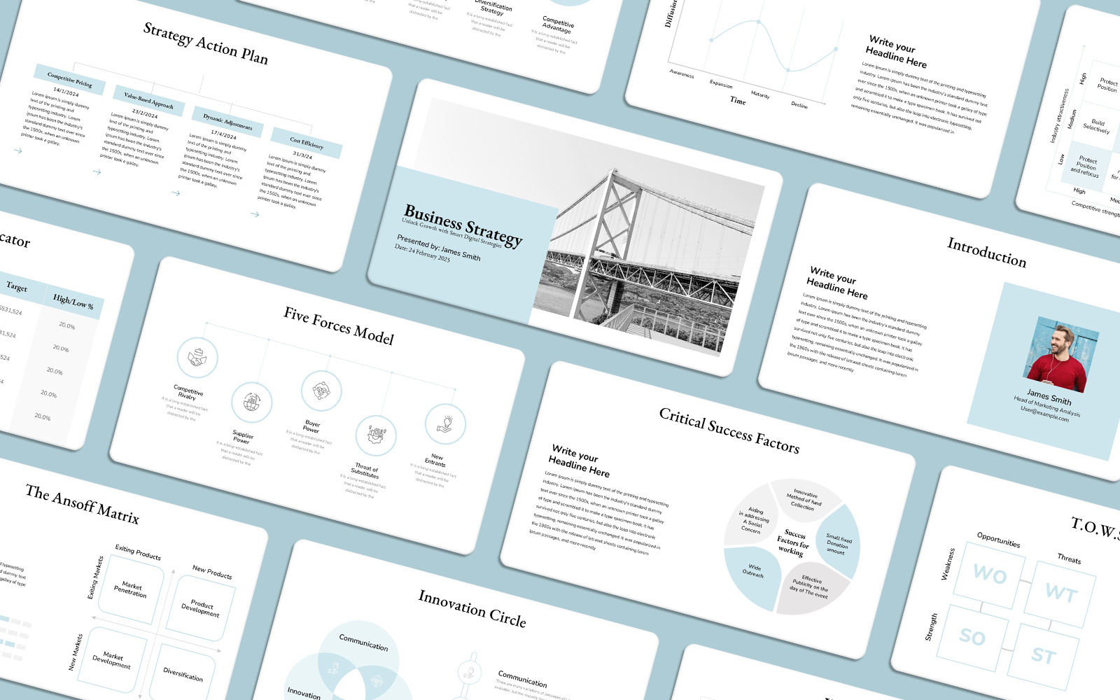 Business Strategy Presentation Template