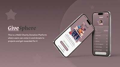 "GiveSphere" [A Case Study] app inspiration app screen branding case case study case study inspiration charity donation platform defi inspiration design donation platform glassmorphism illustration light mode design inspiration logo stduy ui web3 web3 case study web3 design web3 donation platform