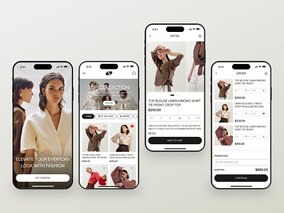 Fashion E-Commerce Mobile App apparel beauty clean clothing design e commerce ecommerce fashion fashion app marketplace minimalist mobile mobile app models style stylish ui ui design uiux wear