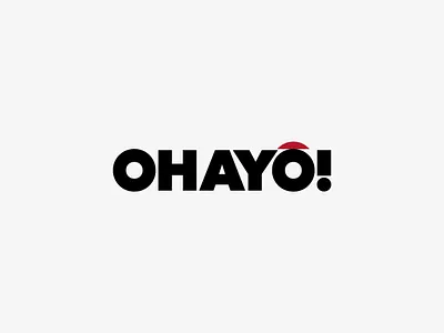 OHAYÔ! branding font create graphicdesign logo logo branding