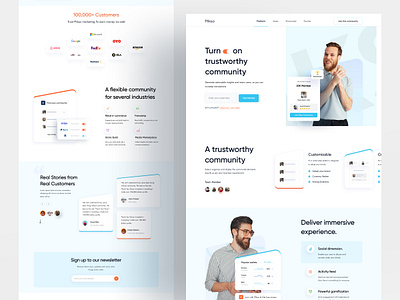 Plikso Community Web UI 2020 agency agency website branding communication community design dribbble homepage homepage design homepagedesign landing page turjadesign web design webdesign website website concept website design