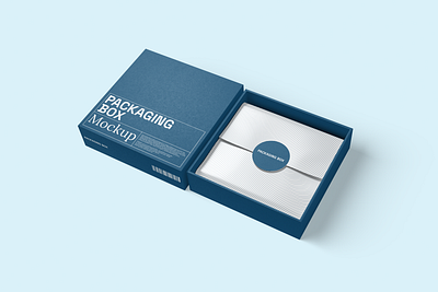 Packaging Box Mockup 3d advertising box brand branding business concept design marketing mockup object package packaging presentation product promotion realistic render template