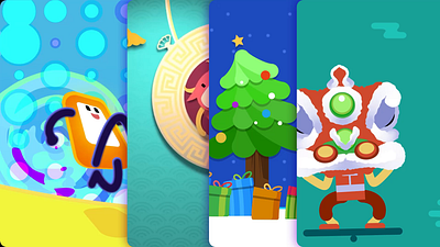 Animated Festive Greeting animation graphic design motion graphics