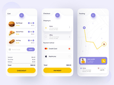 Food App | Delivery App 2020 ui trends 3d app design app ui checkout fast food food and drink food app food delivery food delivery app food delivery application food delivery service food order food ordering grocery ios app design minimal rakib ui ux