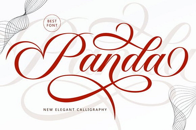 Panda font love font