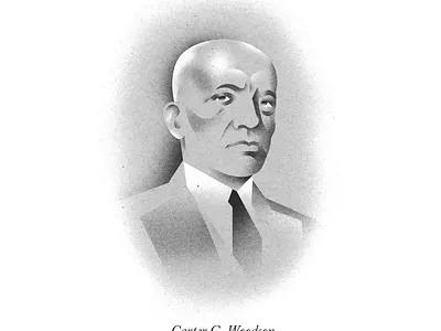 Carter G. Woodson black history month carter g. woodson editorial illustration illustration portrait