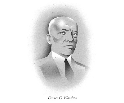 Carter G. Woodson black history month carter g. woodson editorial illustration illustration portrait