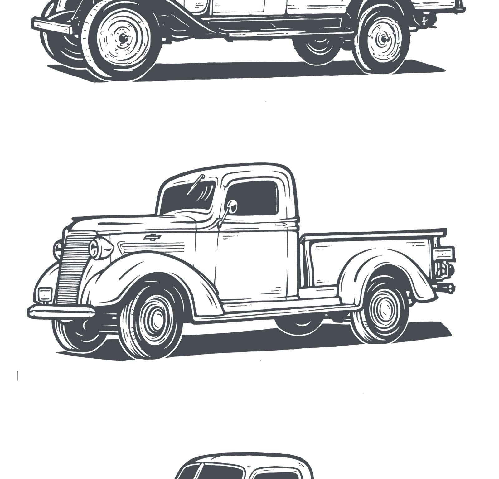 Chevy Trucks 1918-1955 by Joseph Cornelia on Dribbble, حجم الصورة 1600x1536