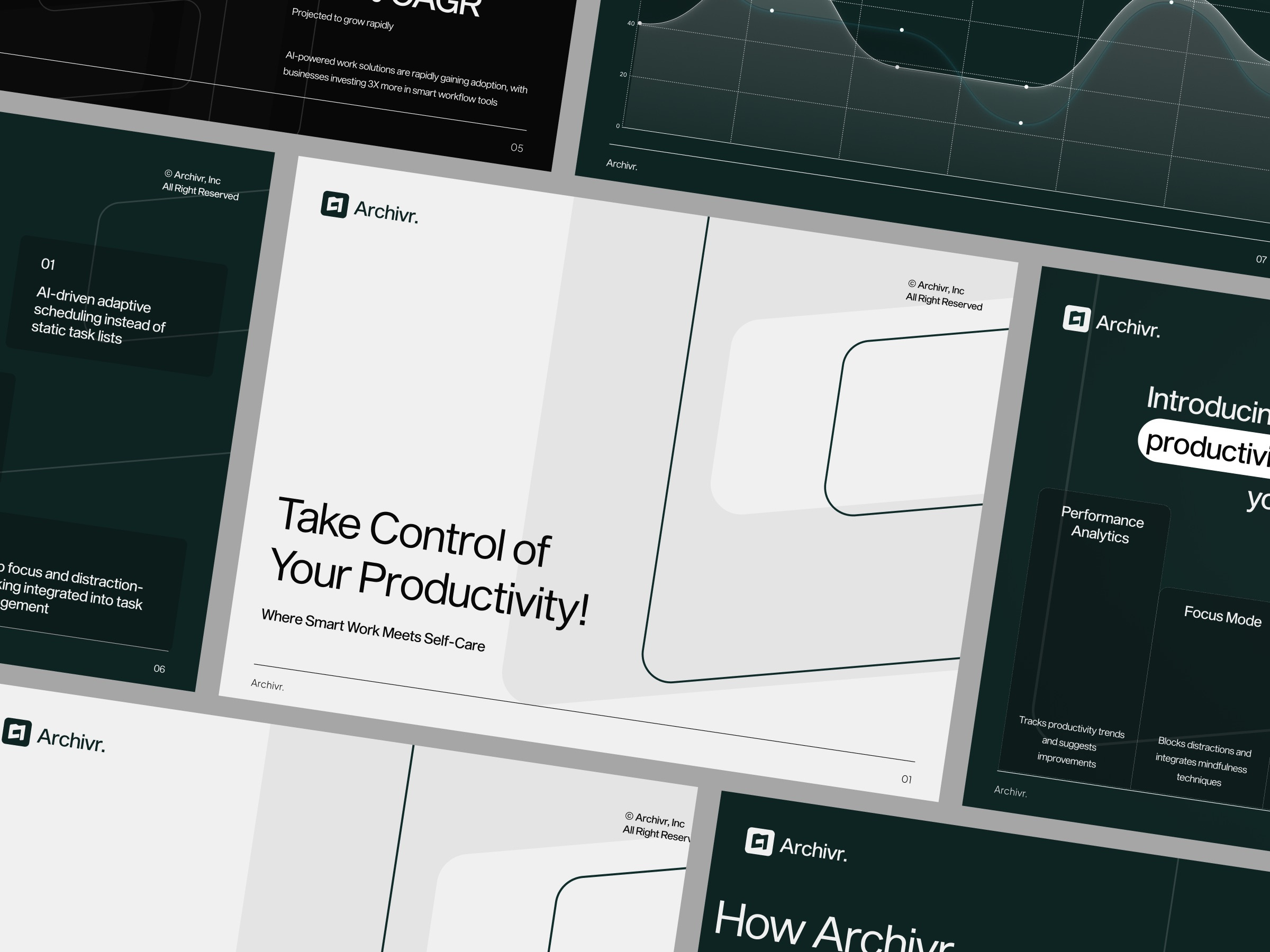 Example of Archivr - AI Task Manage Startup Company Pitch Deck Presentation