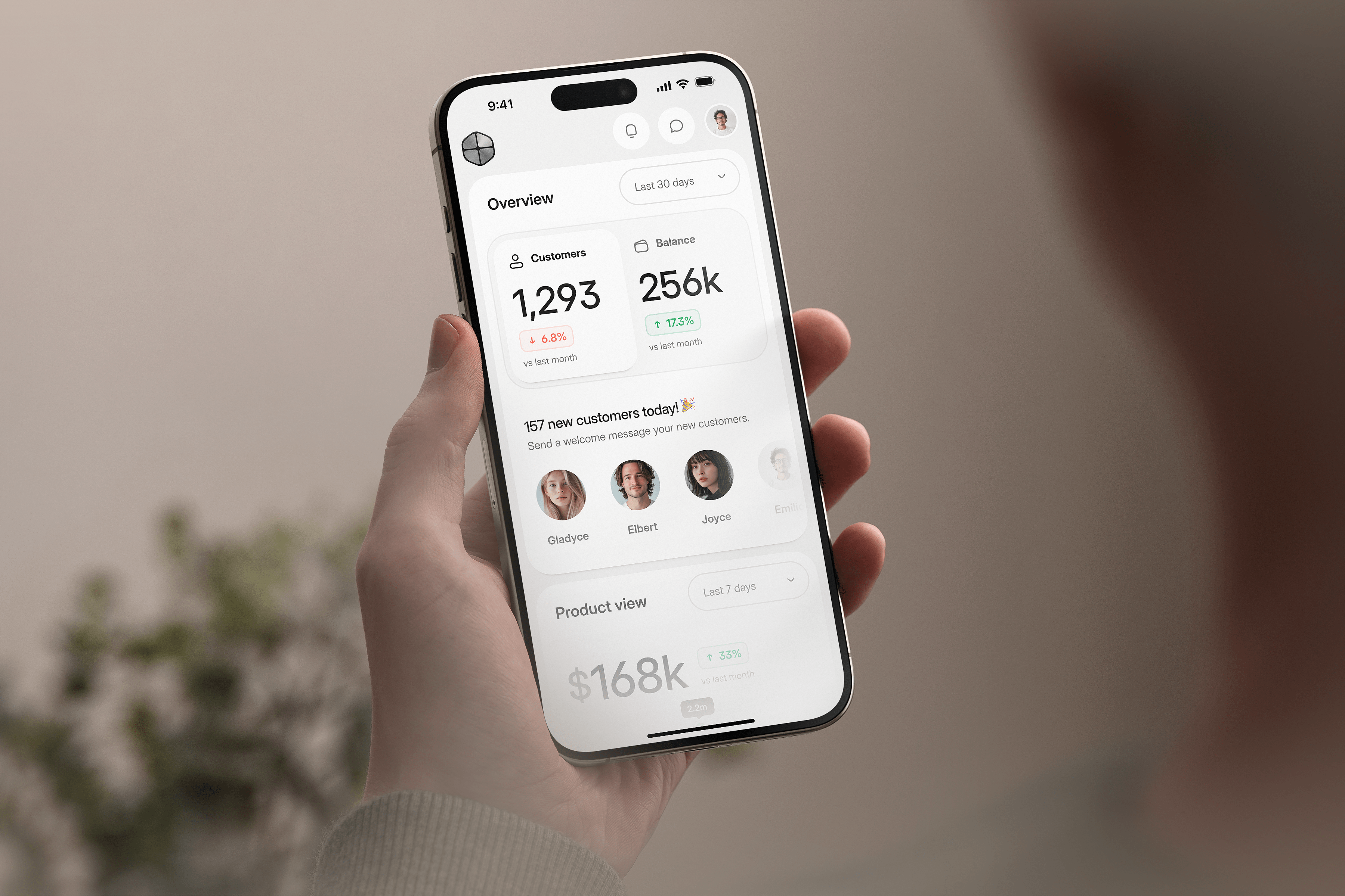 Example of Mobile Dashboard Builder