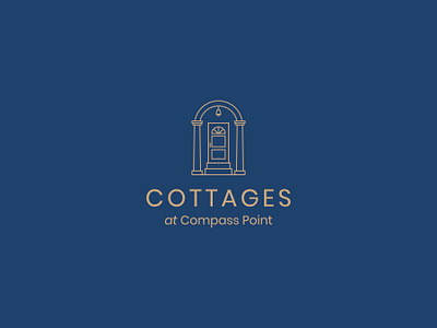 Cottages at Compass Point brand brand design brand identity branding branding design cottage design door house identity identity design identity designer logo logodesign logotype mark typography vector