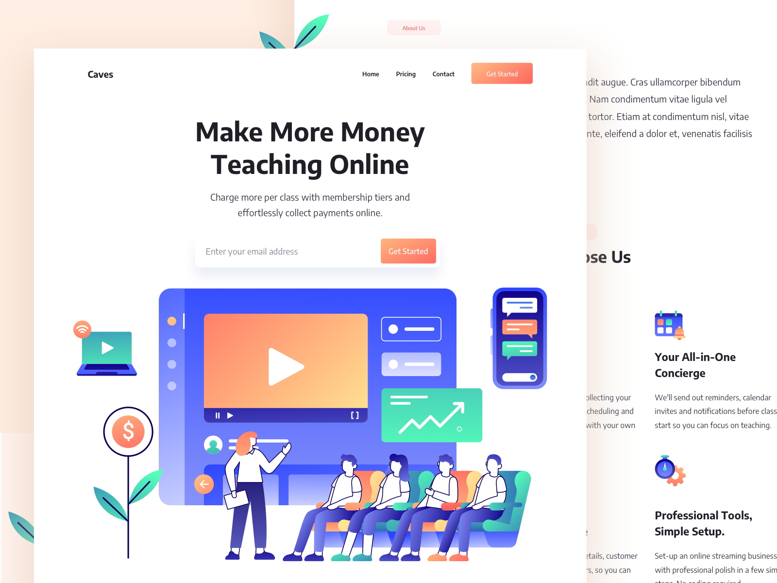 Example of Responsive Landingpage Design