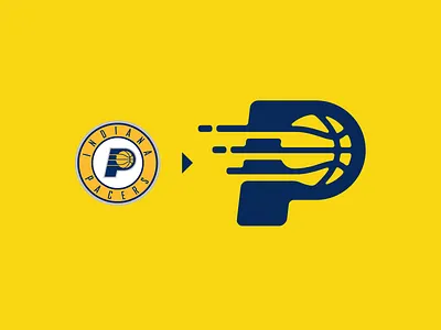 Sports Logo - Indiana Pacers (NBA) Logo Redesign badge basketball bball brand branding creative hoops icon indiana logo logodesign logodesigner loog lgoo lgo nba pacers sport logo sports sports logo sports logos team logo