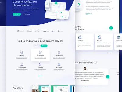 Novateus Website - Homepage agency business clean design header hi dribbble icon illustration landing page ui ux website
