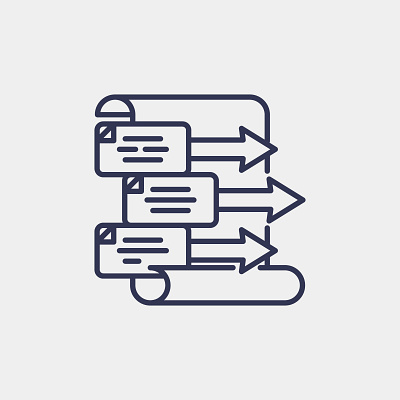 Streamlined Processes icon design document erp finance graphic design icon illustration logo vector