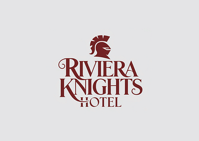 Riveria Knights Hotel Branding branding design graphic design illustration logo typography vector