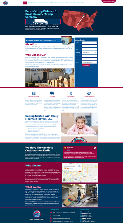 rockymountainmoversco.com branding denver design elementor elementor pro movers moving company