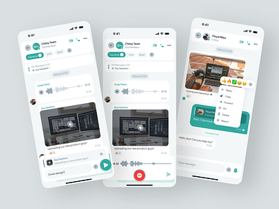 Chitzy - Chat Messenger App UI Kit chat design system messenger mobile app ui design ui kit