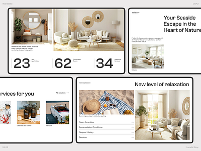 Real Estate Landing Page apartment concept design hotel real estate ui website