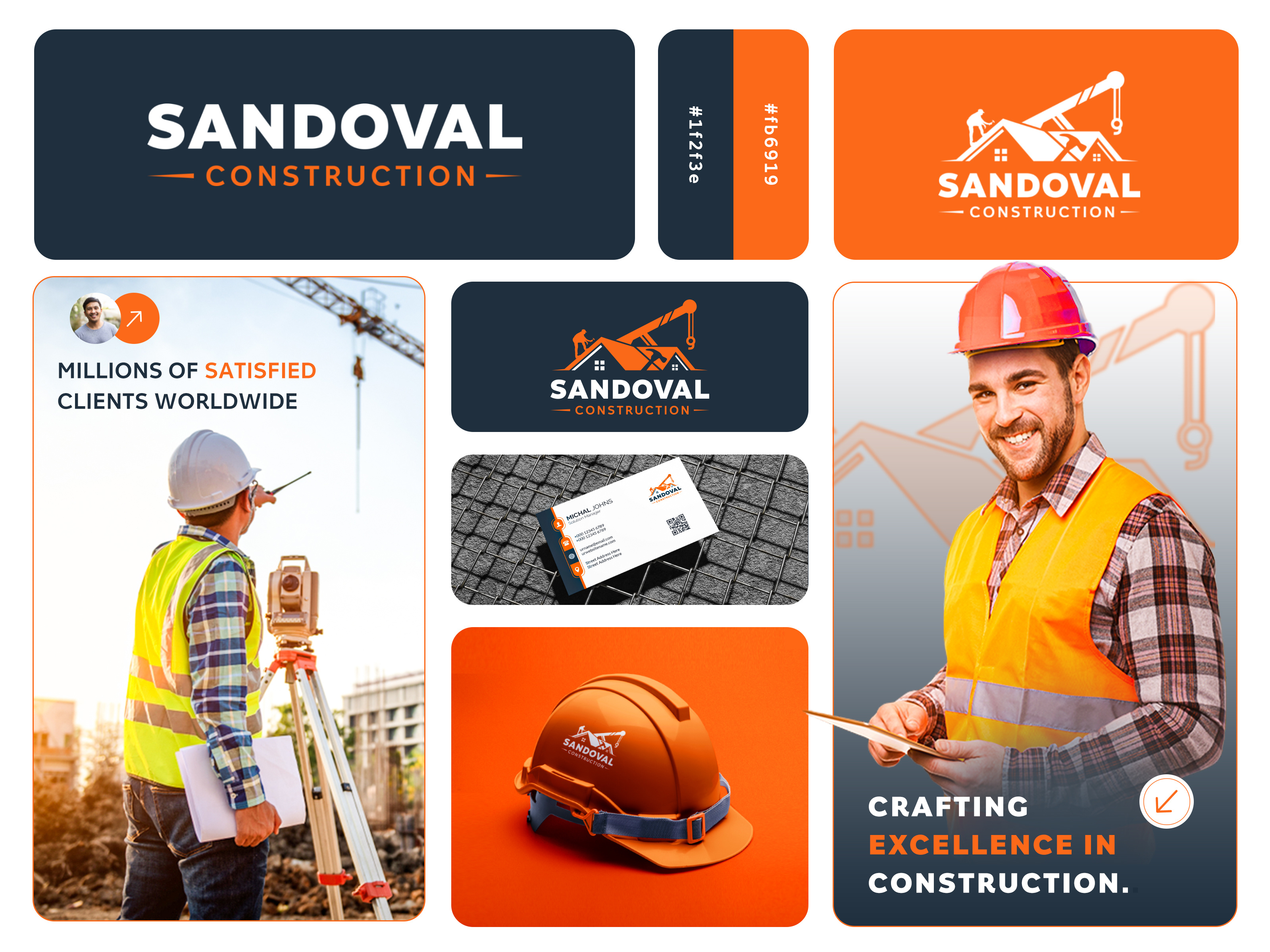 Sandoval construction, real estate Logo Design & brand identity brand book brand guildeline brand identity brand identity design branding branding kit construction logo graphic design home house logo logo design logo process property logo real estate logo rental house