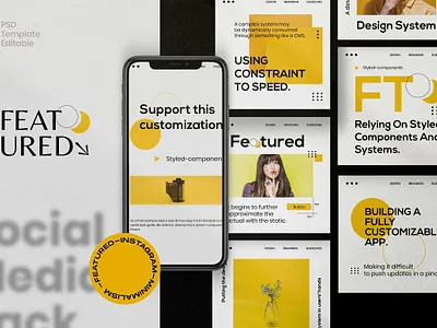 FEATURED Instagram Posts & Stories advertising branding design featured instagram instagram banner instagram post instagram posts instagram stories instagram stories pack instagram stories template instagram template post posts social media social media pack social media template stories story template