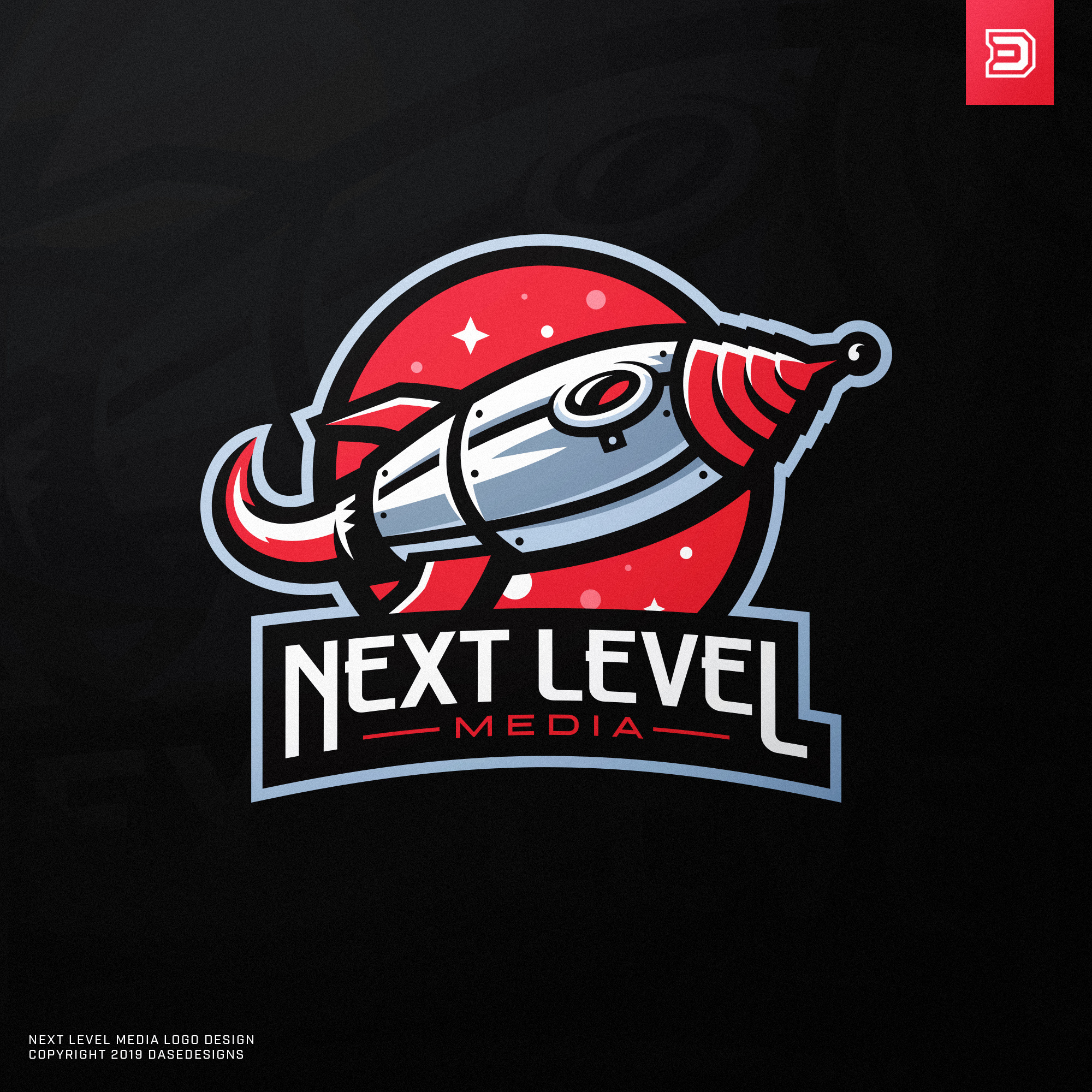 Rocketship Mascot Logo by Derrick Stratton on Dribbble