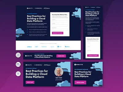 On-Demand Webinar for Cloud Data | Full PPC Campaign access control b2b cloud data compliance cro data architecture data governance display ads landing page mobile ppc privacy regulation security software ui ux web web design