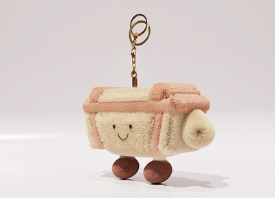 Toy design fluffy bag pendant product design toy design