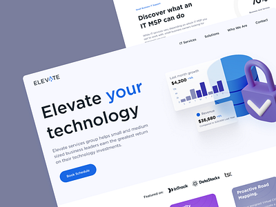 IT Company | Homepage design 3d creative customer services graphic design graphics home page icons interface design it company homepage design landing page layoutdesign technology typography ui user experince user interfacedesign ux webpage webpage exploration website