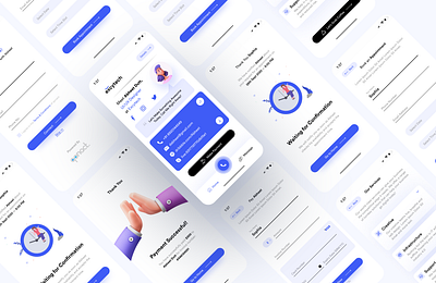 Contact card made digital blue business card clean clean ui contact card minimal mobile ui modern ui simple typography uidesign uiux userinterface webdesign