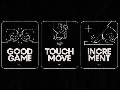 StrangerChess Badges chess fairplay icon illustration symbol typedesign typography