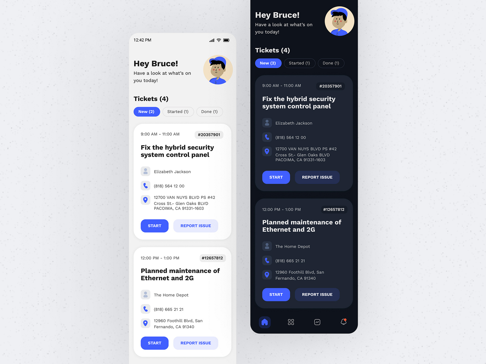 Mobile app for engineers by Tetiana on Dribbble