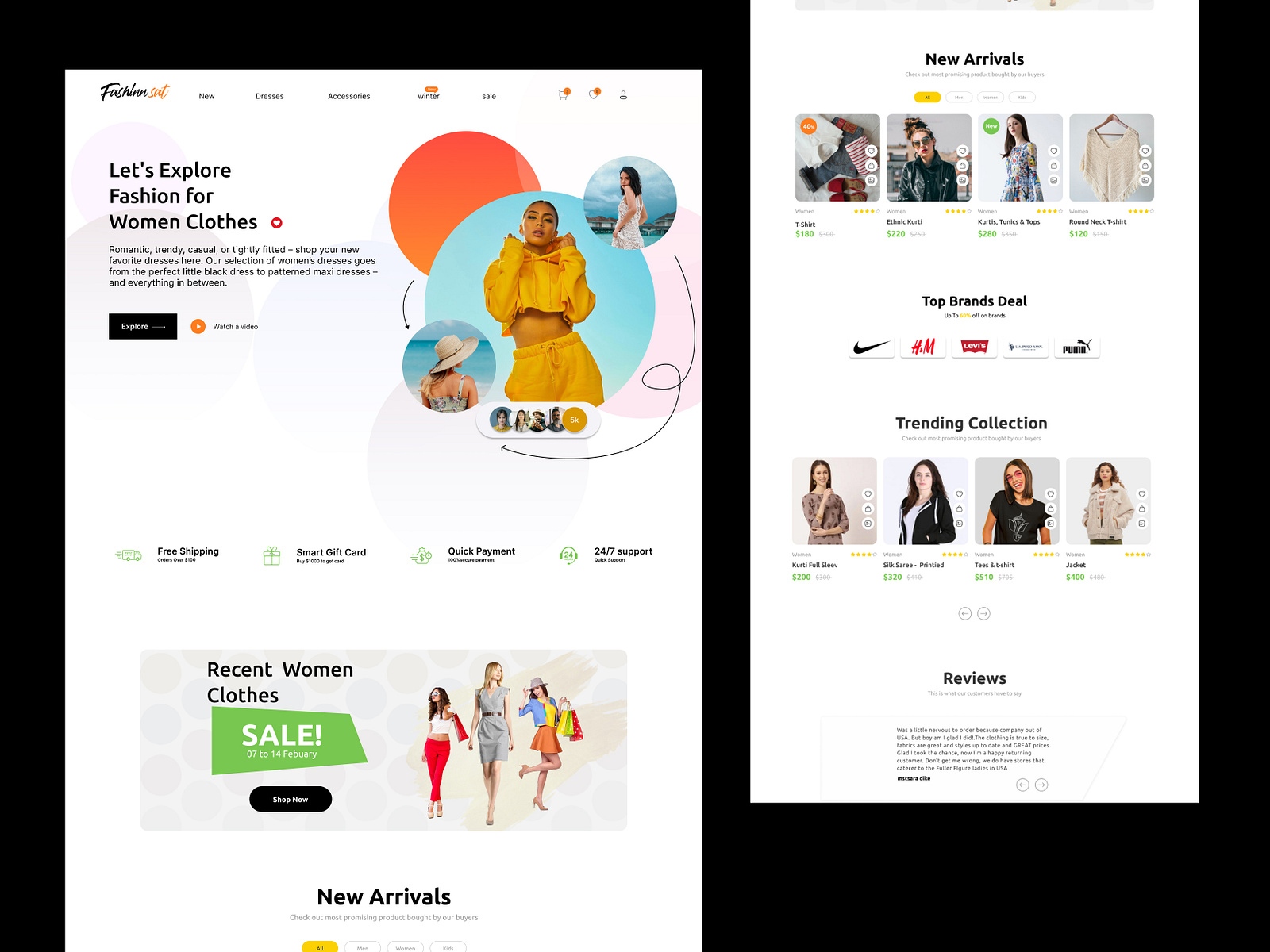 Fashion Website Exploration! by Bitmate Studio on Dribbble