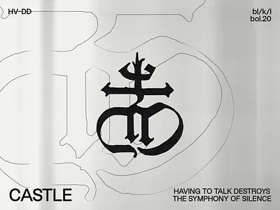 Leviathan Cross for Drop Dead "CASTLE" Hoodie apparel blackletter brutalism clothing cross design graphic leviathan cross minimal old english type typography